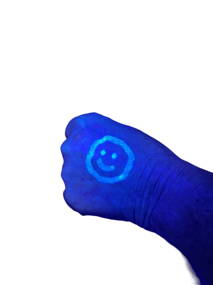 Invisible Blue Ink Black Light Reactive