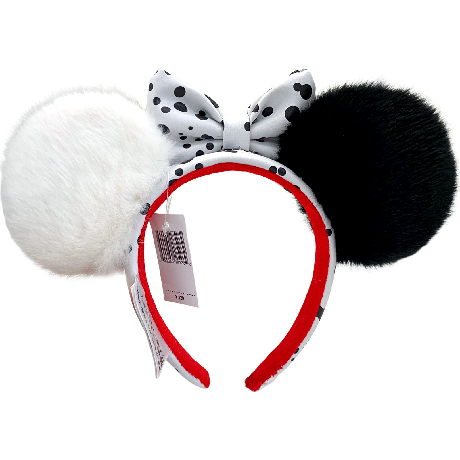 Disney- Parks Minnie Mickey Mouse Ear 101 Dalmations Cruella Devil Headband NWT