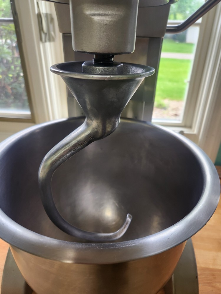 Hobart C100, 10 Quart Aluminum Dough Hook C10E-ALU for 10 Qt. Mixers - EUC