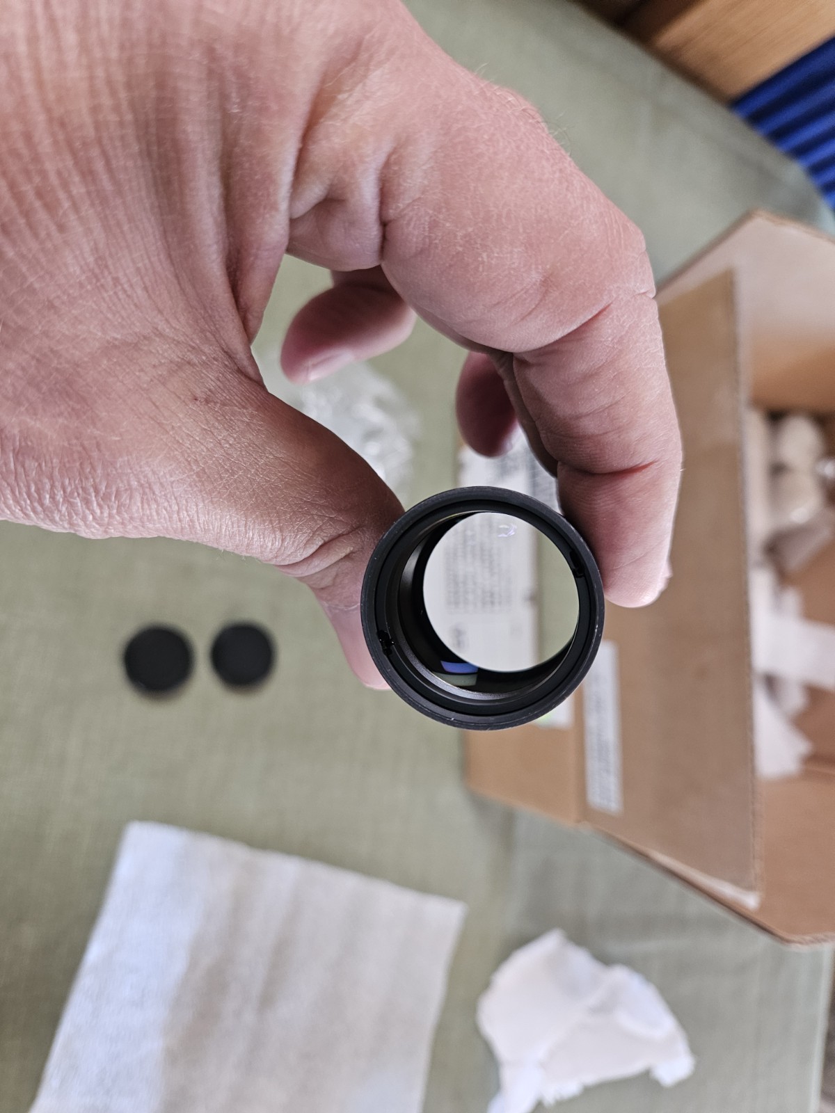 LOT OF 25 TUBE LENS.3" METAL TUBE/LENS INSIDE..