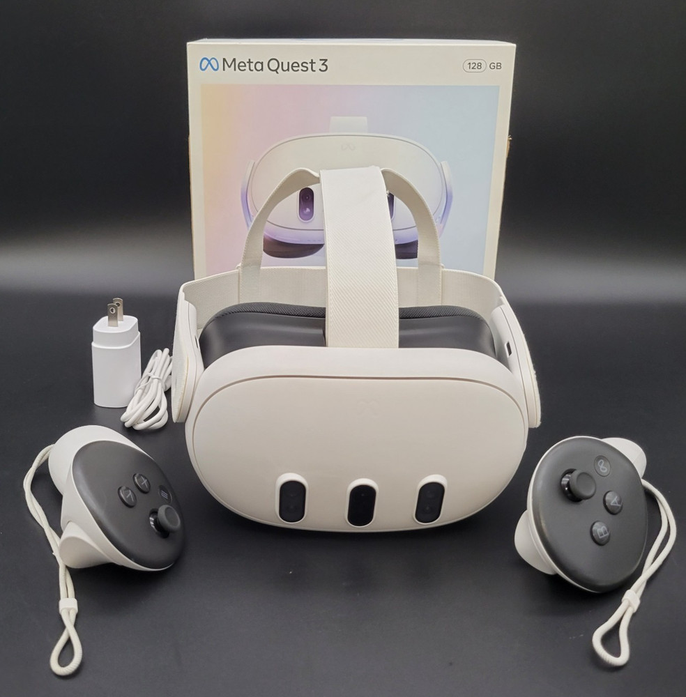 Meta Quest 3 128GB Standalone VR Virtual Reality Gaming Headset & Controllers*