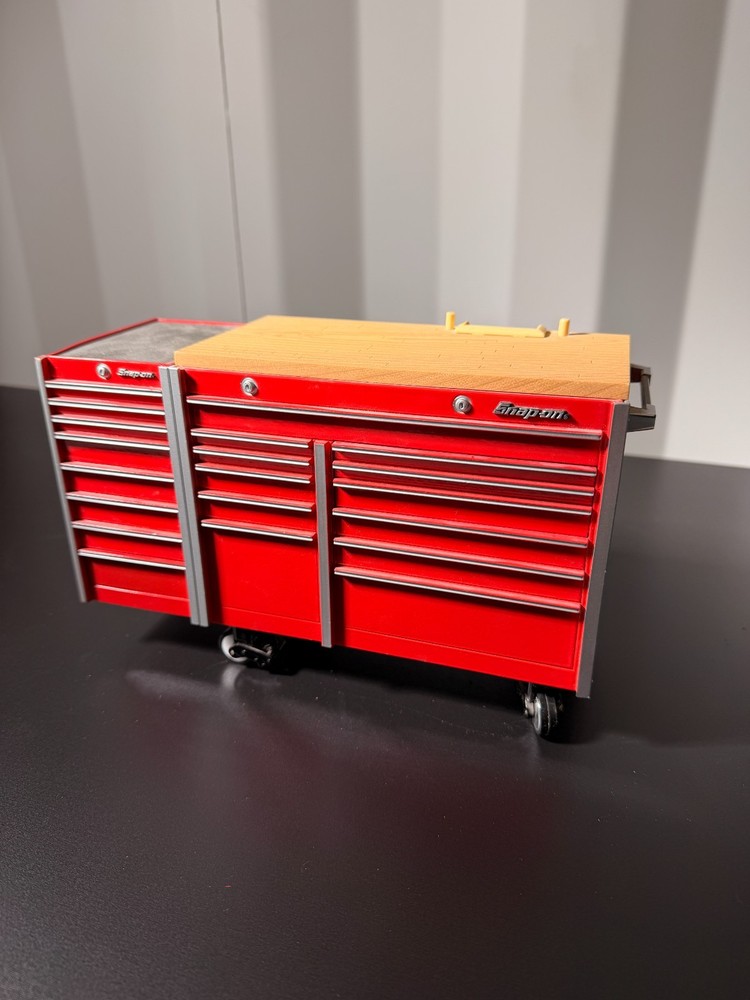 Snap On Tools Mini Rolling Tool Box Bank Red
