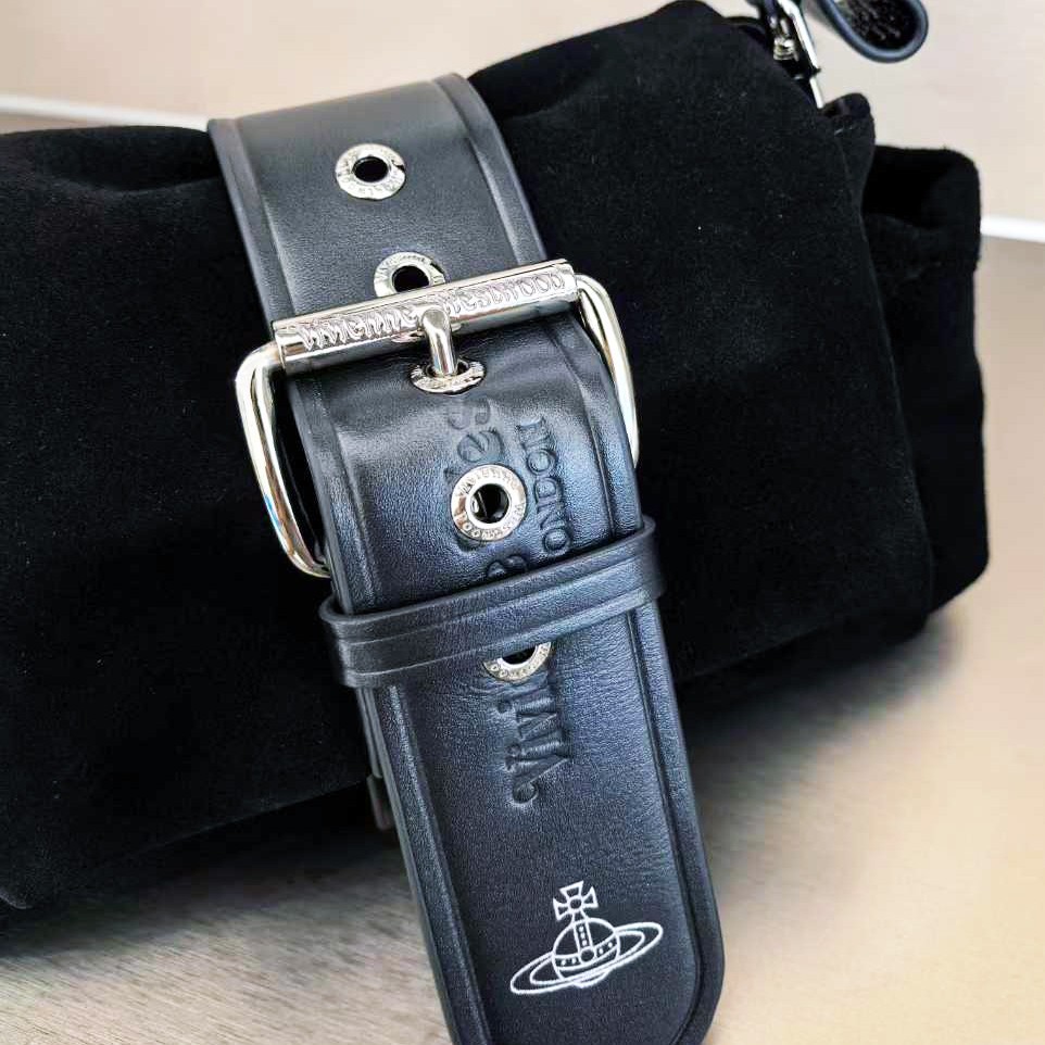 Vivienne Westwood Hazel Treasure Handbag Suede Black outlet F/S JP [DDP]