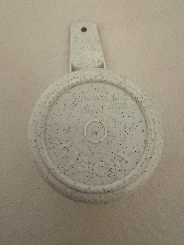 Vintage Tupperware Measuring Cup Speckled Stone 2/3 Cup Replacement Grey Gray