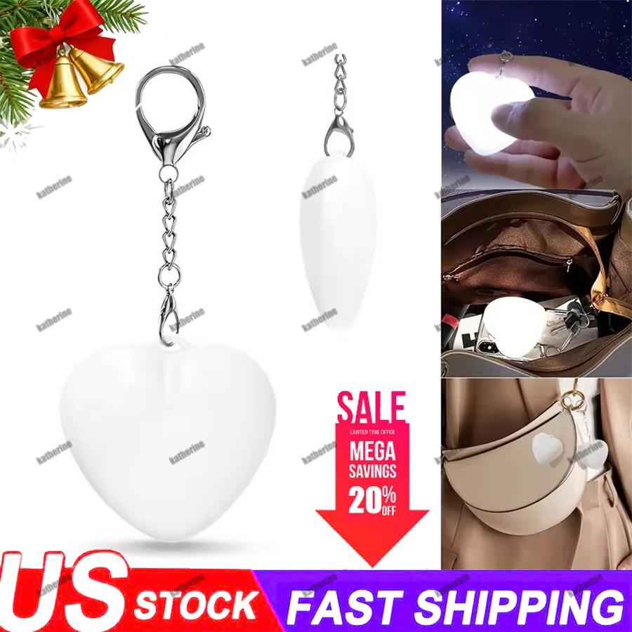 Heart Pattern Touch Sensing Light Portable Handbag Light LED Creative Gifts ~USA