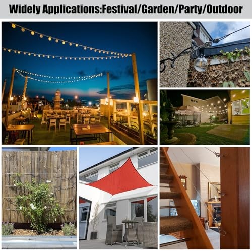 1/16 Inch Stainless Steel Cable 100FT with M5 1/16" 100FT Wire Rope Kit