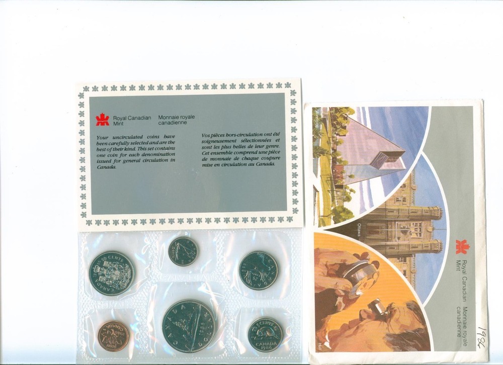 1986 CANADA Proof Like Set  Uncirculated with COA and envelope as issued PL