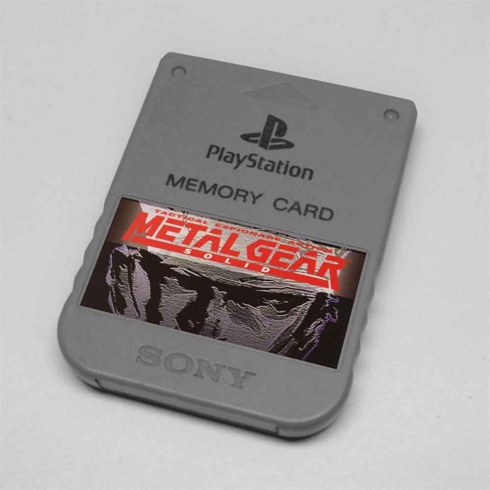 Metal Gear Solid Collection - Custom PlayStation Memory Card Stickers