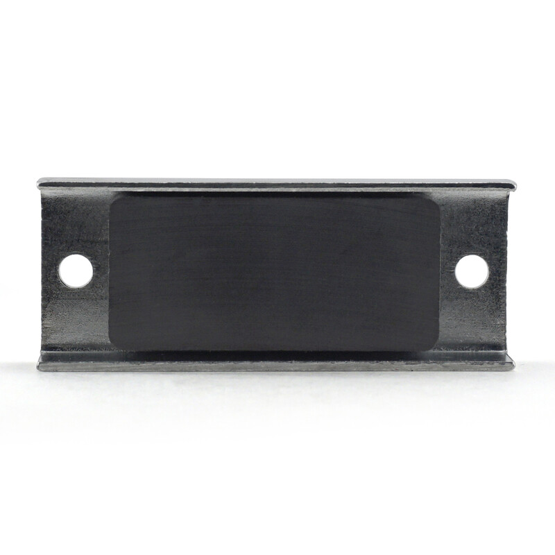 Master Magnetics 7575 25 lbs. Pull Ceramic Latch Magnet Steel Channel Assembly