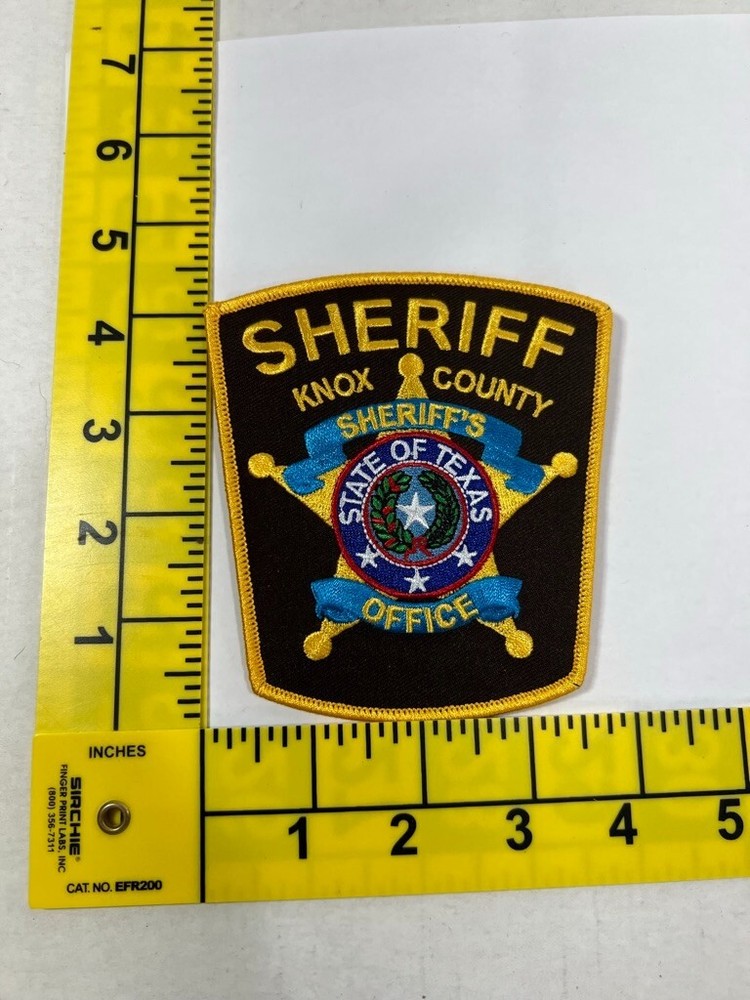 Knox County Sheriff's Office Texas TX Police Shoulder Patch