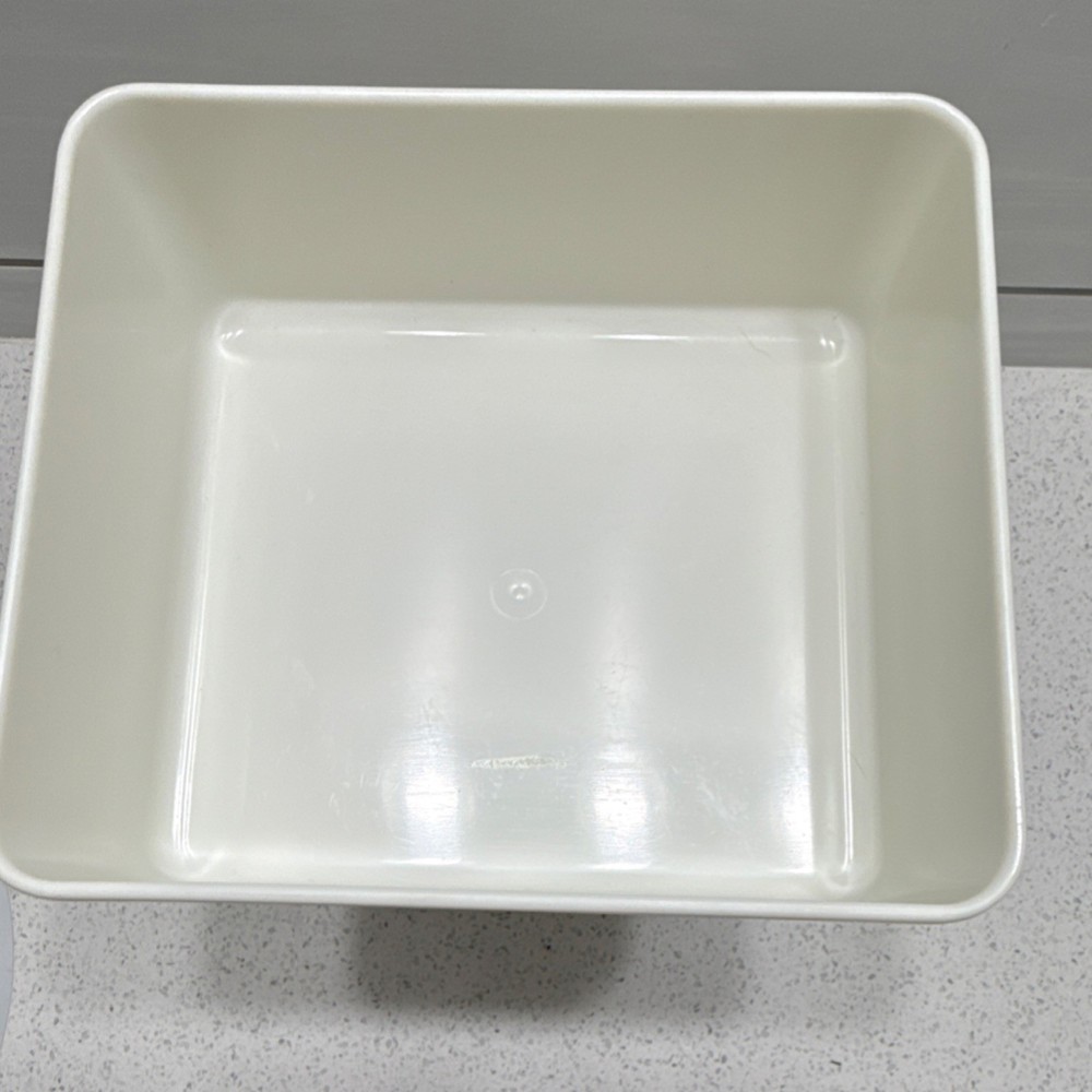 Polder Mechanical Kitchen Scale with Removable Tray White Traditional Plastic