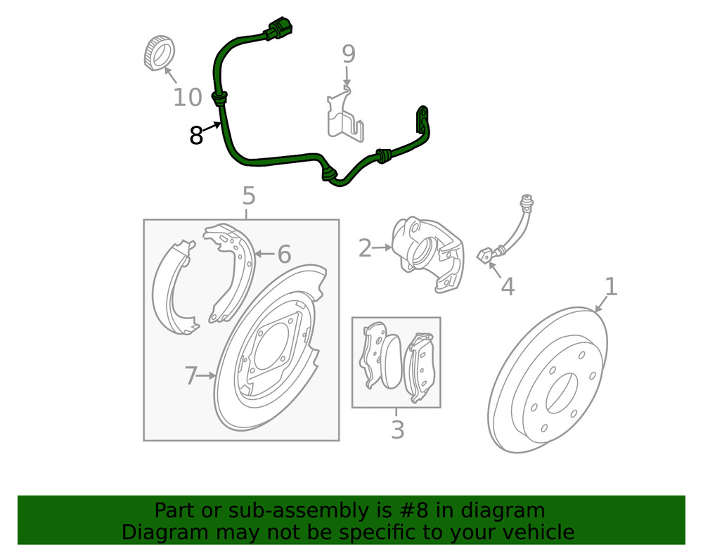 Genuine Nissan ABS Sensor 47900-9CA6A