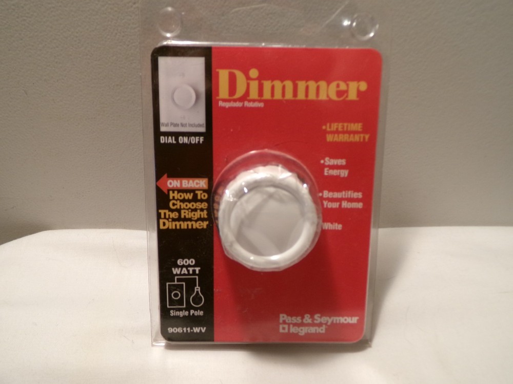 Pass & Seymour 90611WV Single Pole Dimmer