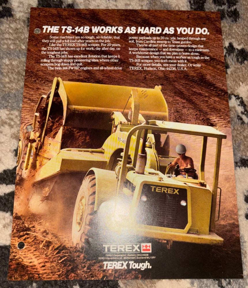 Terex TS-14B Scraper Brochure AMIL25
