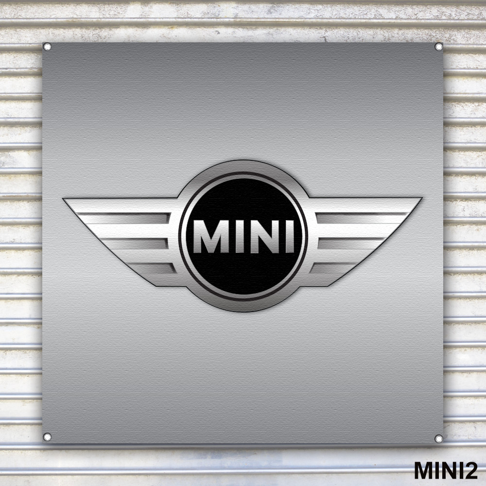 Mini Cooper Banner Sign Wall Art