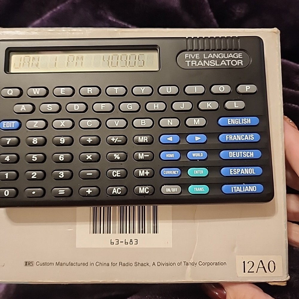 Micronta LCD-Language Translator Tested Works