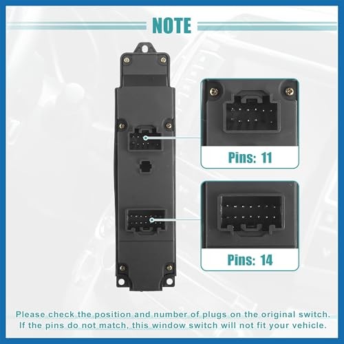 Front Left Driver Side Power Window Switch Fit for Mazda 2 M2 2007-2013