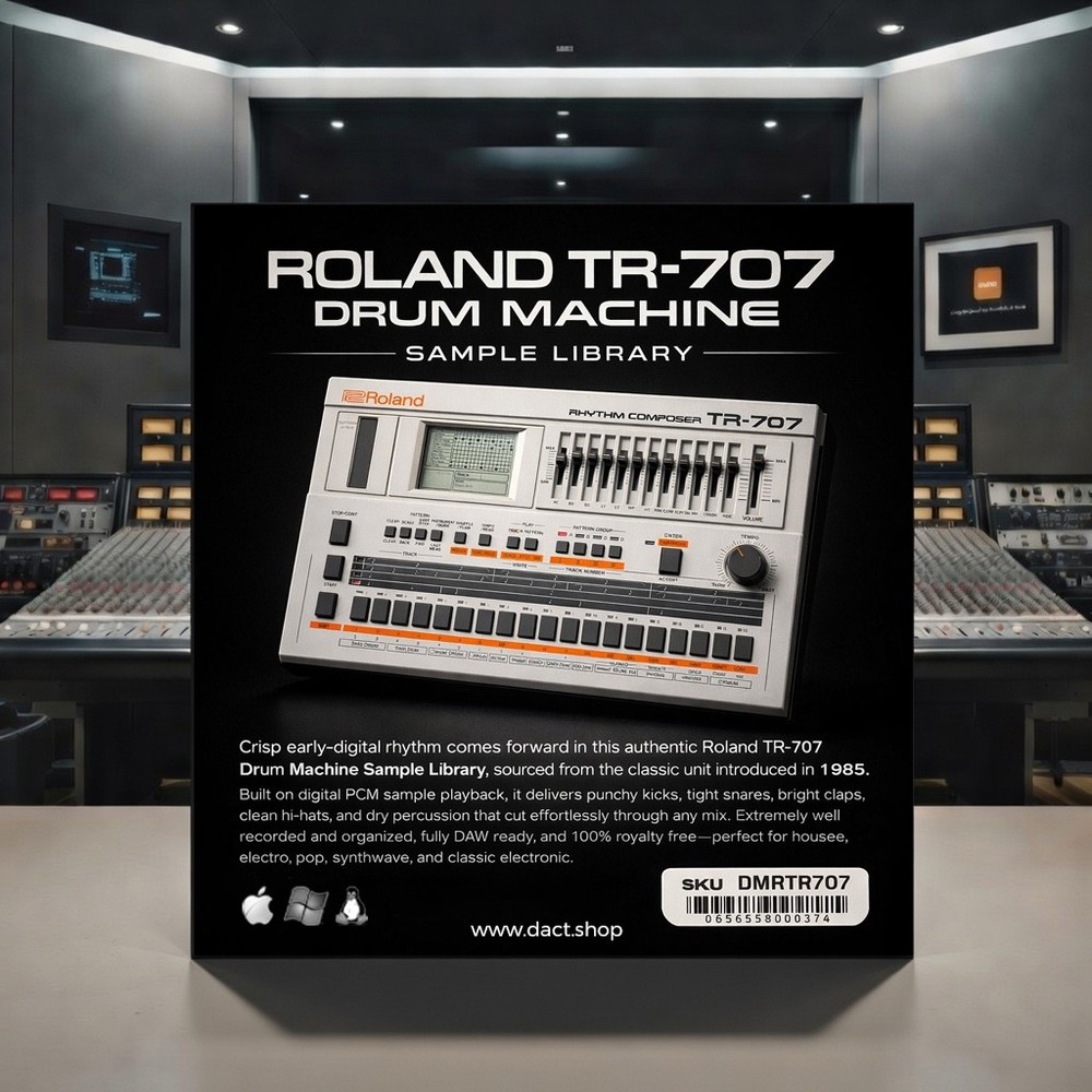 Roland TR-707 Drum Machine Sample Library
