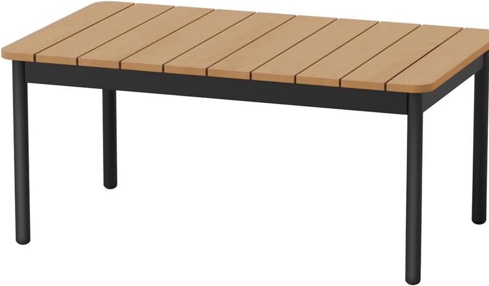 Small Rectangle Polywood Outdoor Side Coffee Table Outside Patio