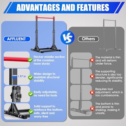 Pull Up Station, Power Tower Adjustable Pull Up Bar Free Standing, Pull Up Red