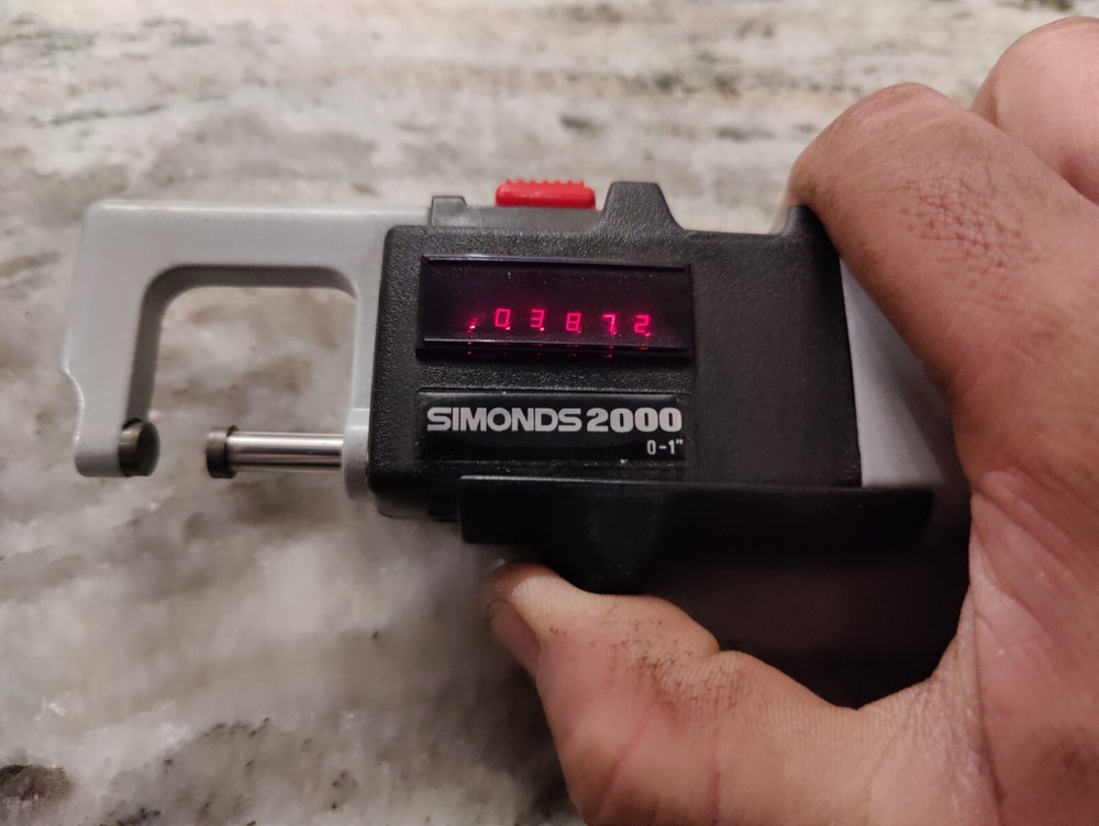 Simonds Micro 2000 Digital 0-1" Micrometer With Instructions & Case