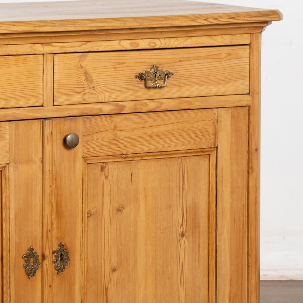 19th Century Danish Pine Sideboard Cabinet