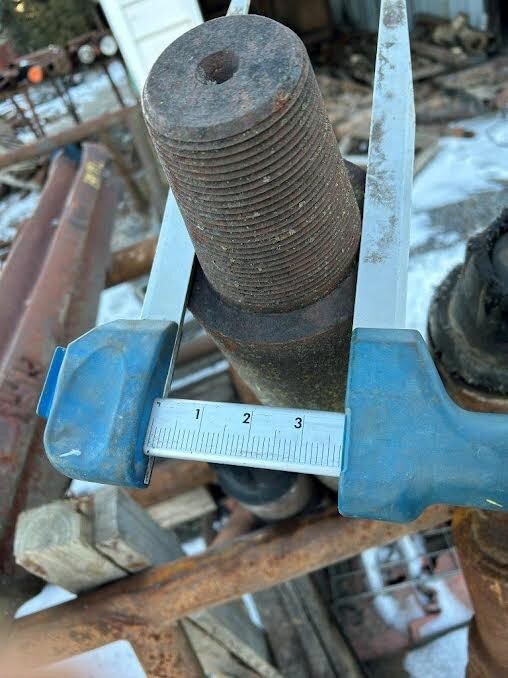 Regular Pattern Cable Tool Drill Bit (chisel bit), 7" diameter x 60" length, 2-3