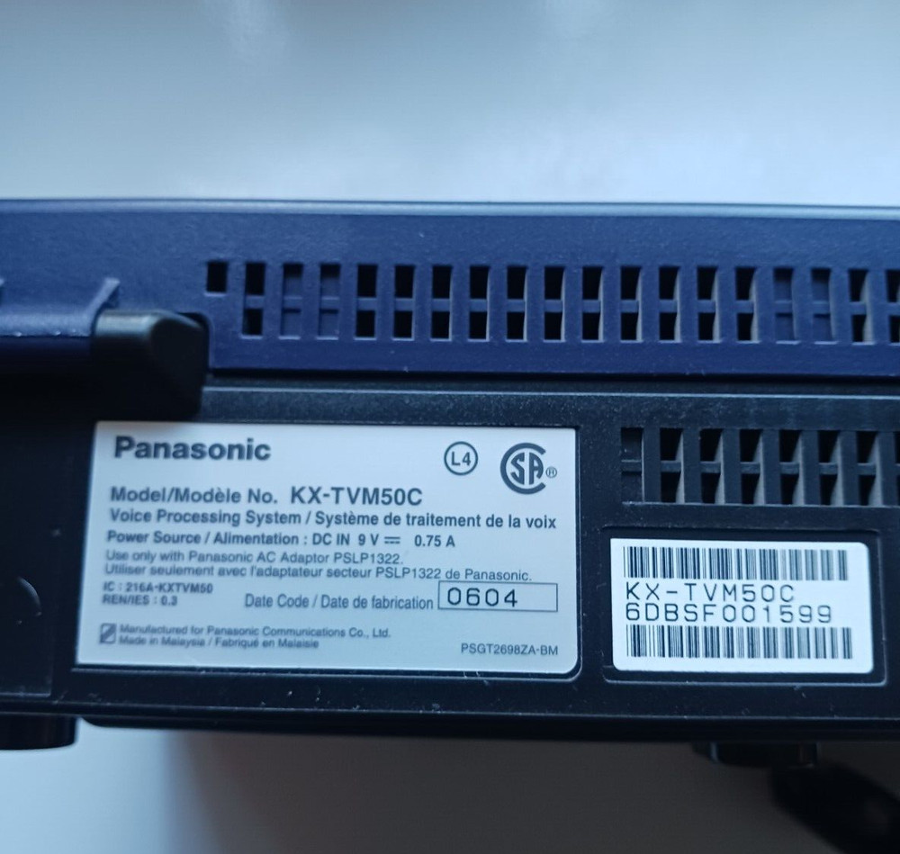 Panasonic KX-TVM50 Voice Processing System with 4-Ports