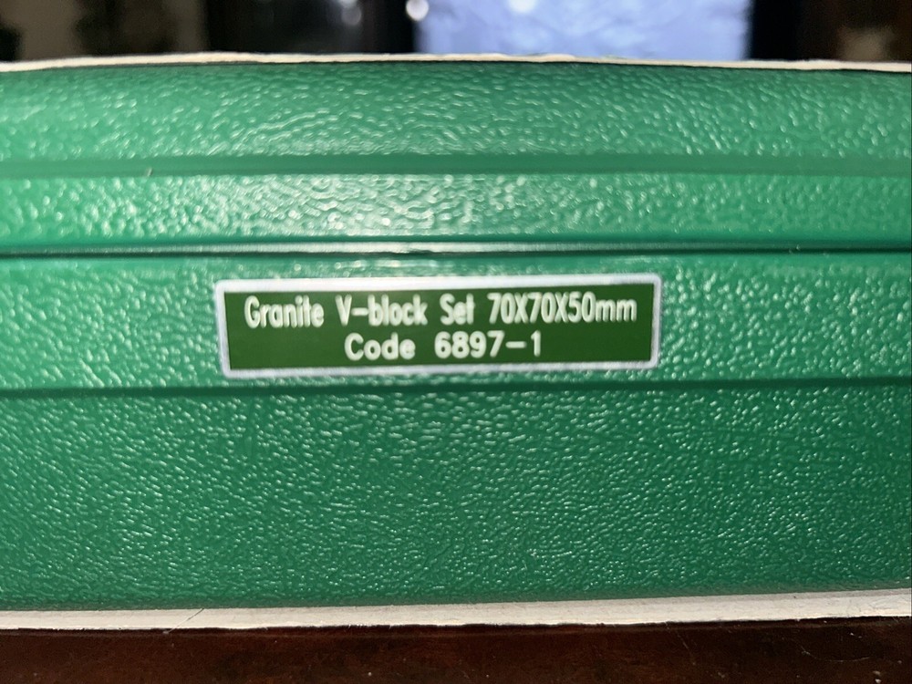 Insize Granite V-Block Set 70x70x50mm Code 6897-1 New