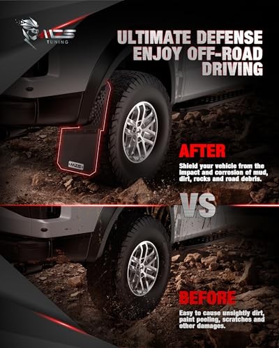 Mud Flaps Splash Guards Compatible with Silverado 1500 2500 Silverado-4pieces