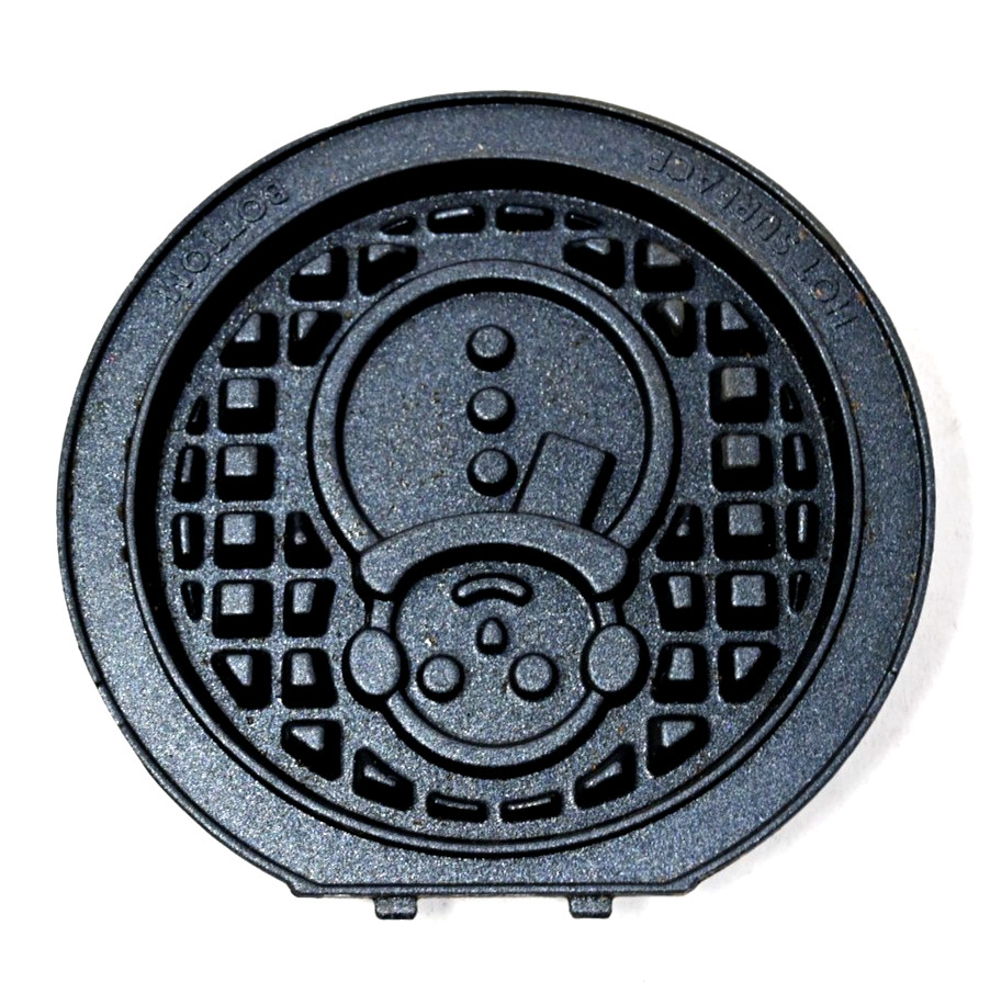 Dash Mini Maker Bottom Nonstick Waffle Plate Clover Snowman
