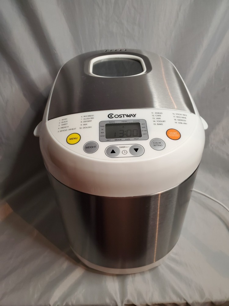 Costway 2 LB Electric Bread Maker Machine EP-22352 EUC