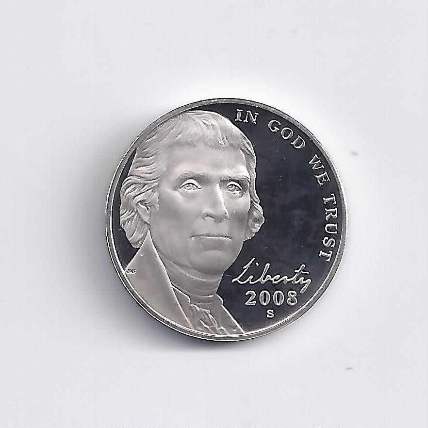2008-S  PROOF  NICKEL
