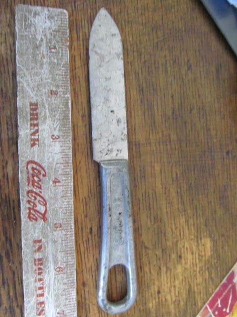 Vintage WWII Military Mess Kit Knife Marked U.S. 7"