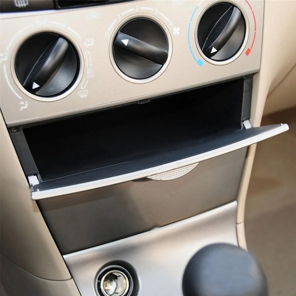 Black Front Center Console Storage Box Panel Cover For Toyota Corolla 2003-2008