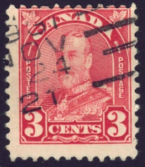Canada sc#167 King George V "Arch/Leaf" Issue, Used
