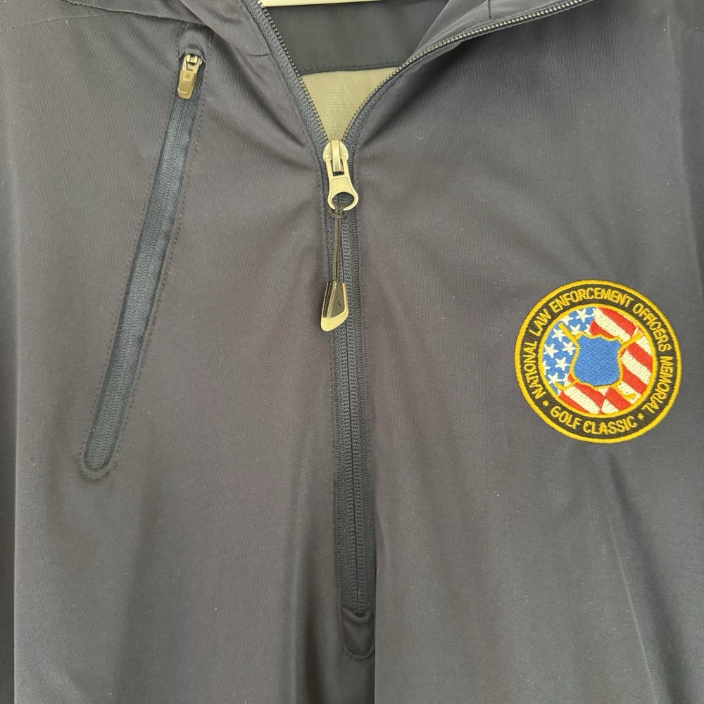 Antigua Jacket Polyester LawEnforcement Memorial Golf Classic Half-Zip w/Pockets