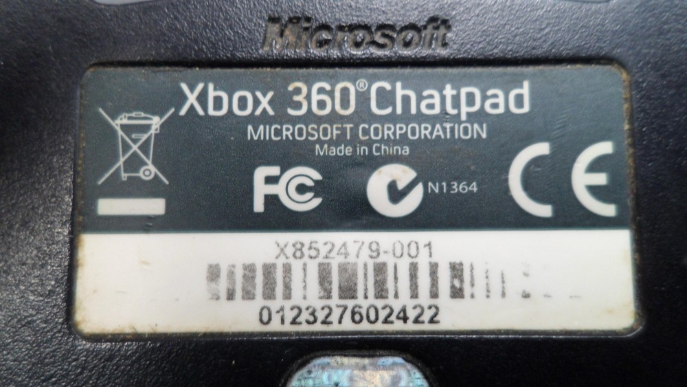 Microsoft Xbox 360 Chatpad Keyboard Black Controller Attachment OEM