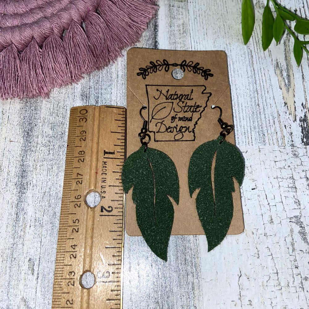 Handmade Boho Felt Dangle Earrings