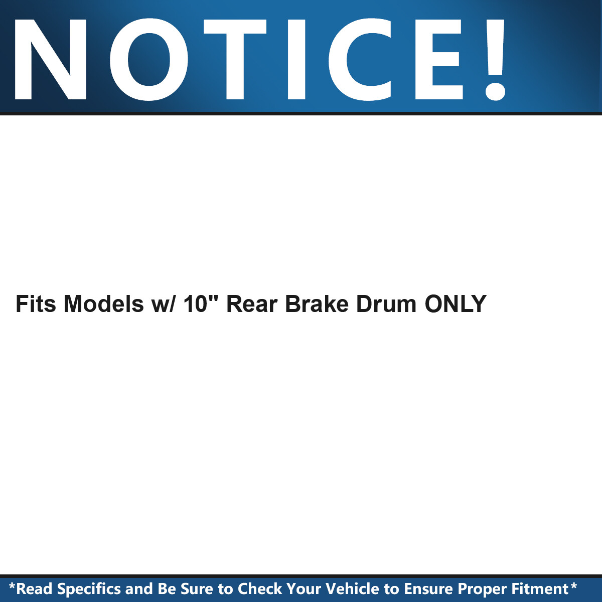 REAR Brake Shoe for 1993-1997 1998 1999 Chevy GMC C1500 K1500 w/10" Drum