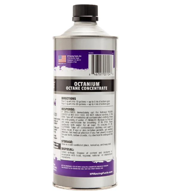 VP Racing Fuels 2855 Madditive Octanium Octane Booster Racing Formula Quart