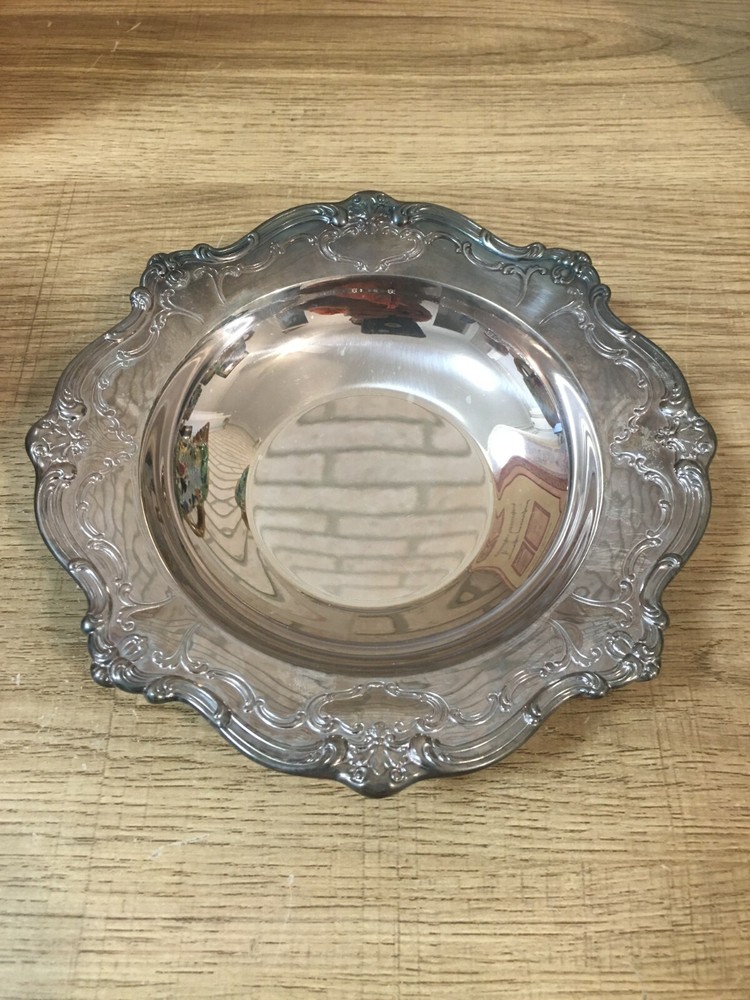 Vintage Gorham Chantilly Silver-Plate Candy Nut Dish Bowl YC1310