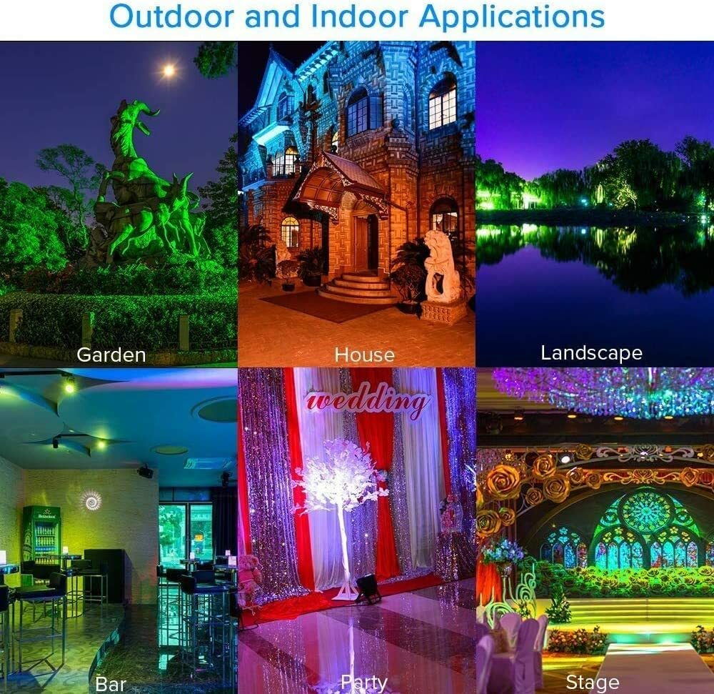 RGBW LED Flood Light Outdoor Party Celebration Spot Light Garden Yard Decoration