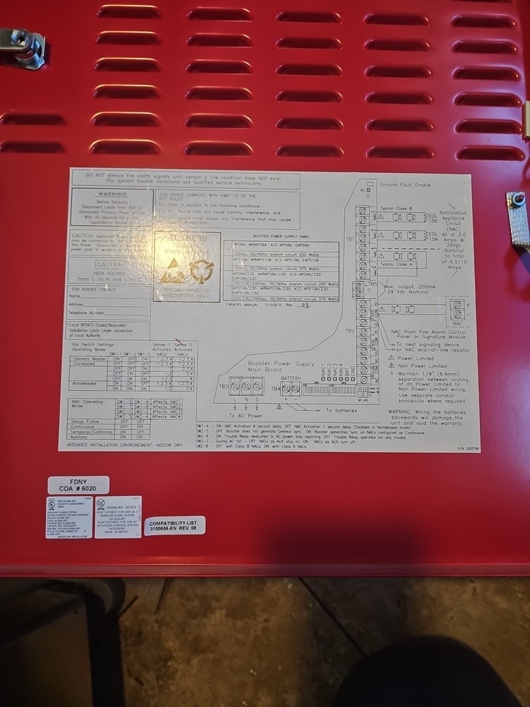 Fire Alarm Remote Booster Power Supply