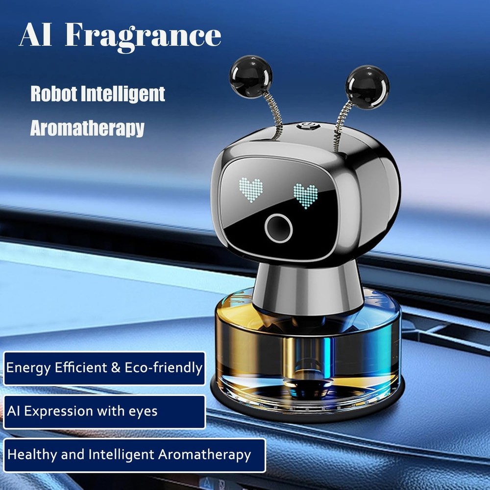 Robot Intelligent Aromatherapy Machine, Smart Cute Robot Car Air Fr... Fast Ship