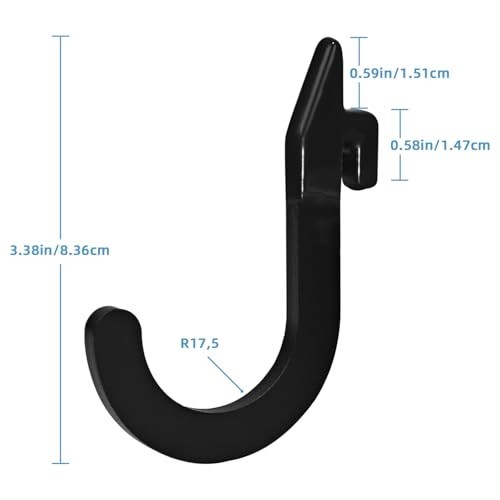 Squat Rack Accessories Hooks - Power Rack Attachments for Resistance Bands & Bar