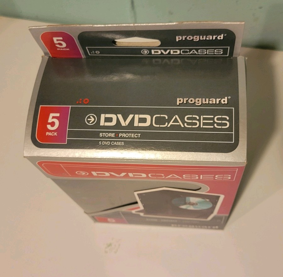 Proguard 5pack DVD Cases Black