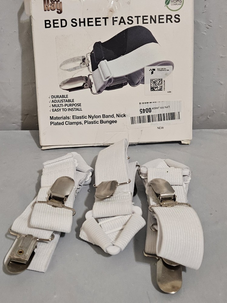 Bed Sheet Fasteners - Tour Ray - White