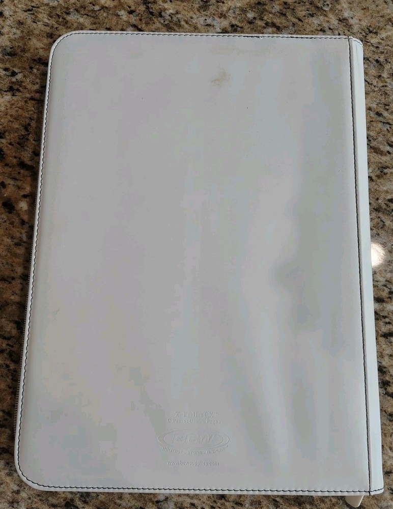 Trading Card Binder Folio 9 Pocket White