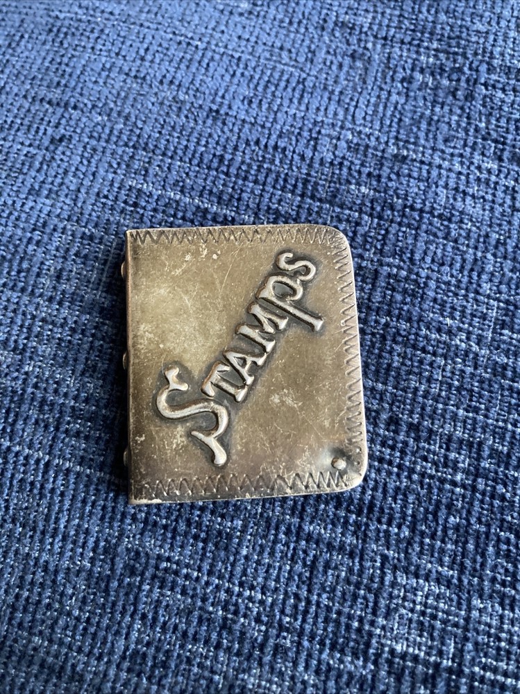 vintage sterling silver stamp box